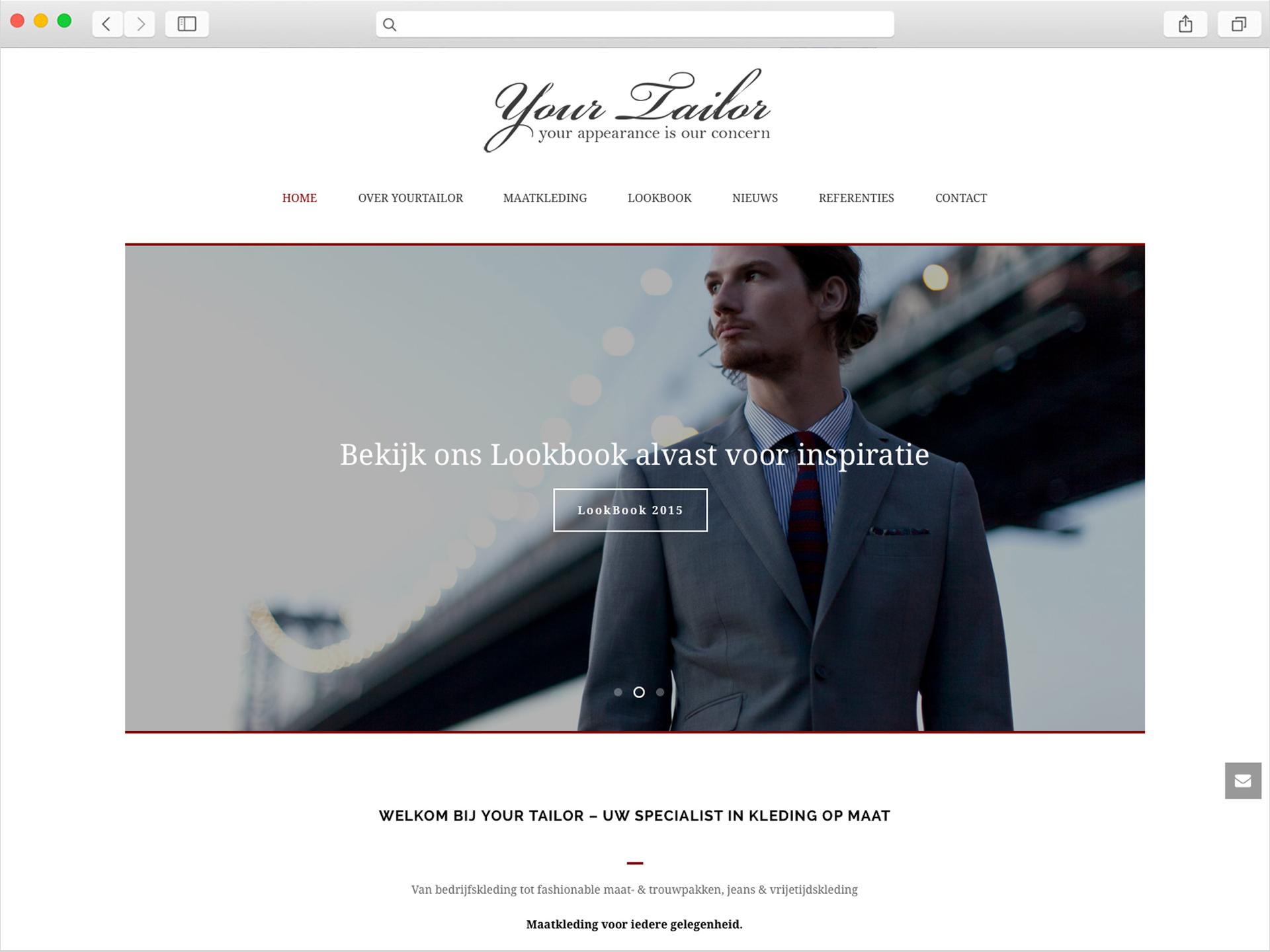 De website van Yourtailor