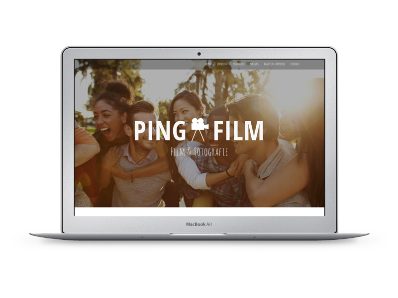 MorgenOnline maakte deze nieuwe website voor PINGFILM